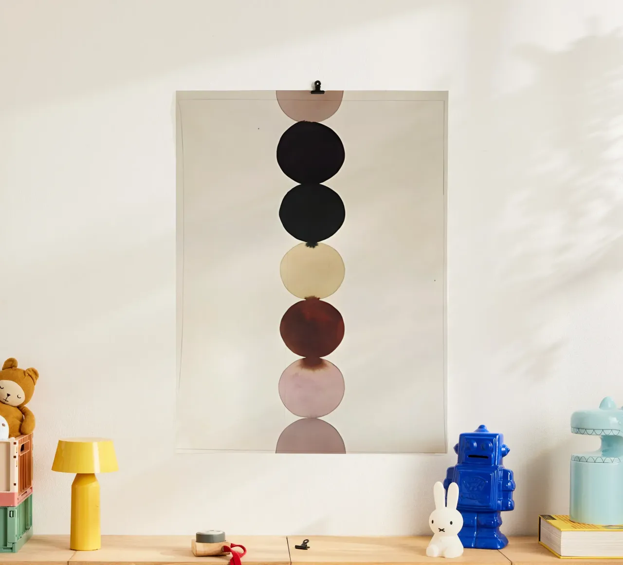 Meditazione geometrica poster con telaio in plastica da Kunst und Kontrast