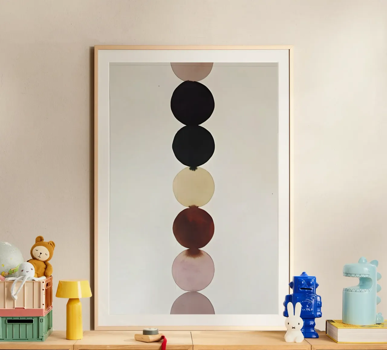 Meditazione geometrica poster con telaio in plastica da Kunst und Kontrast
