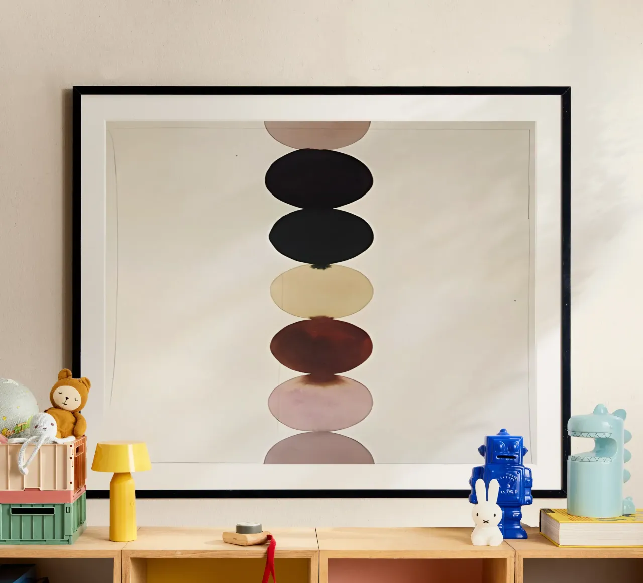 Meditazione geometrica poster con telaio in plastica da Kunst und Kontrast