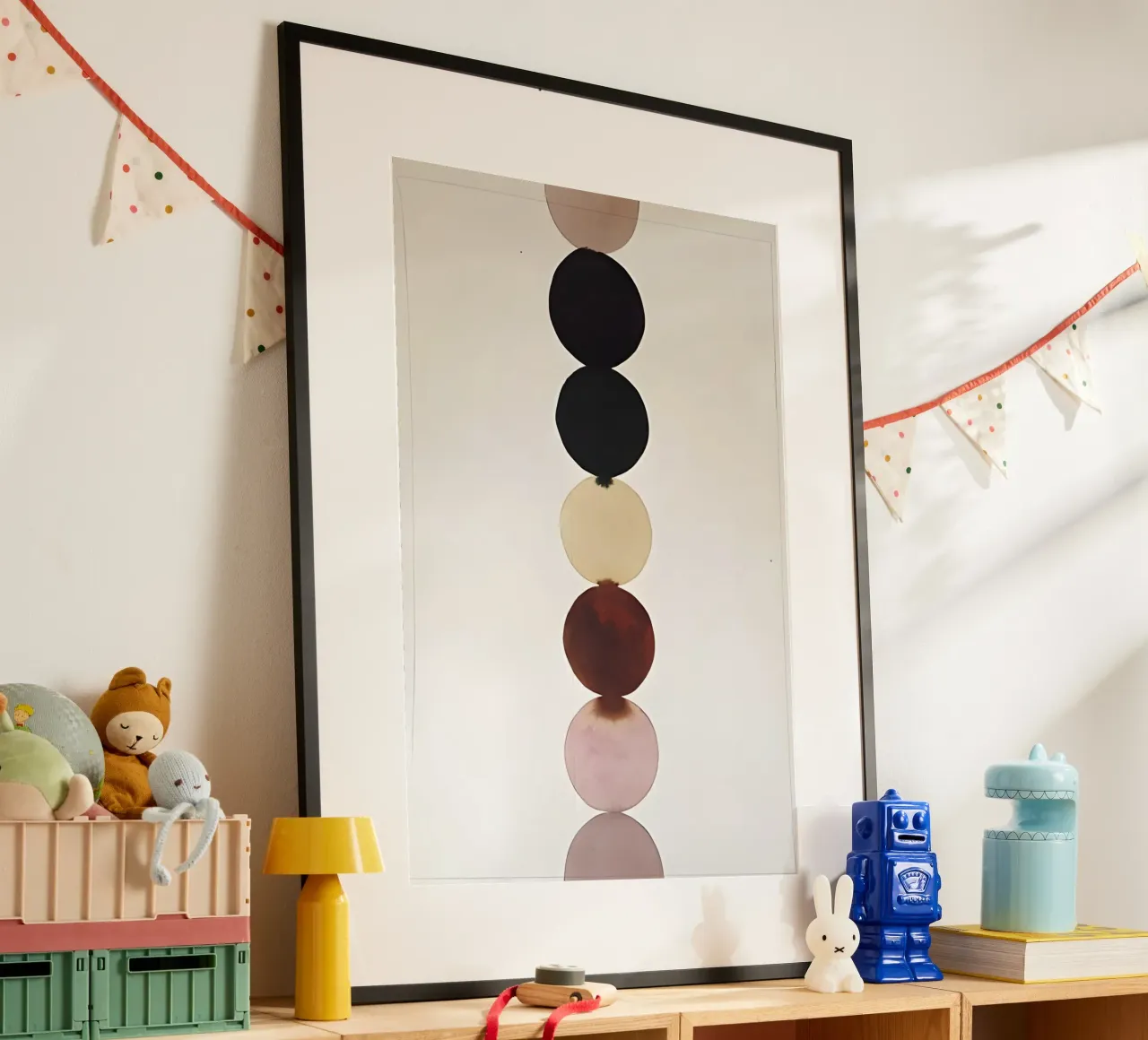 Meditazione geometrica poster con telaio in plastica da Kunst und Kontrast