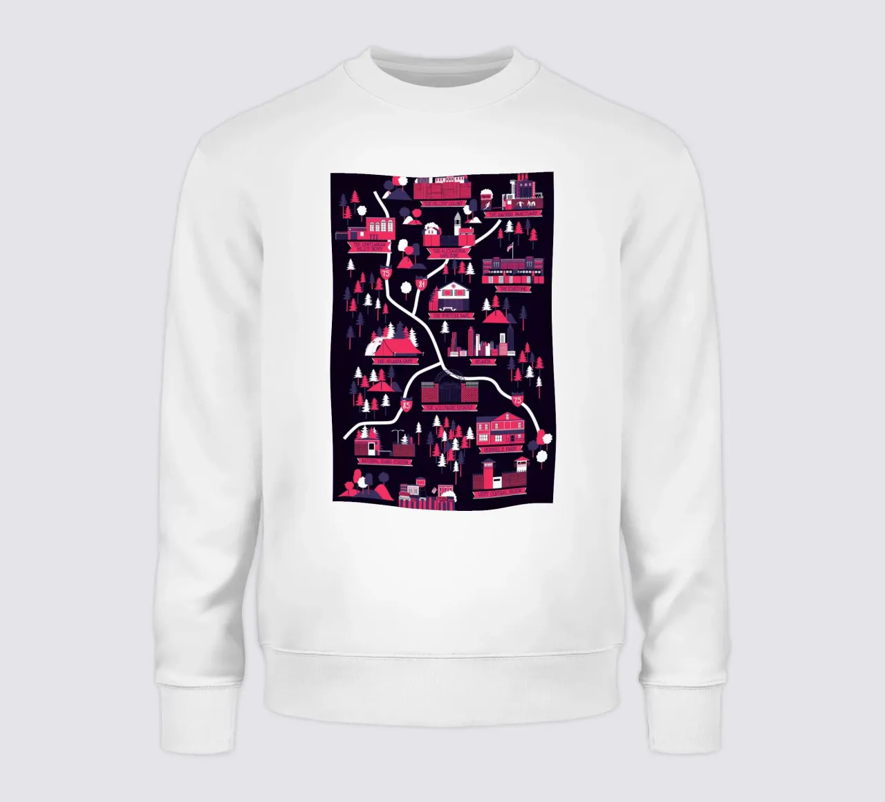 The Walking Dead map sweatshirt by Róbert Farkas