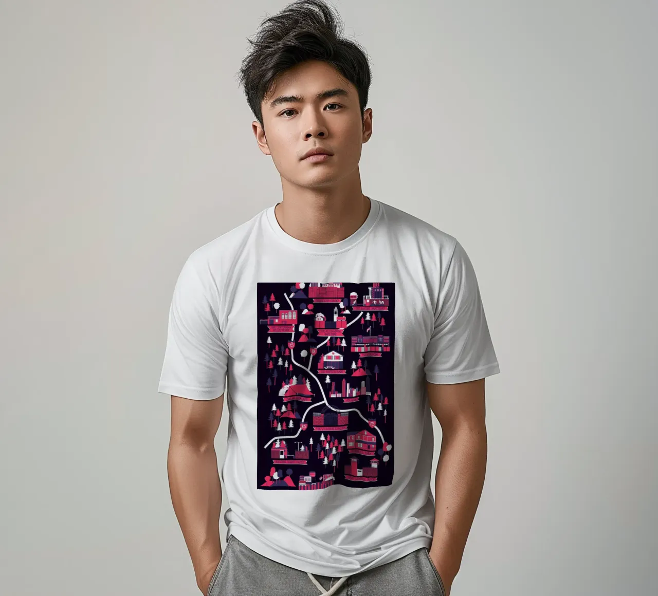 The Walking Dead map t-shirt da Róbert Farkas