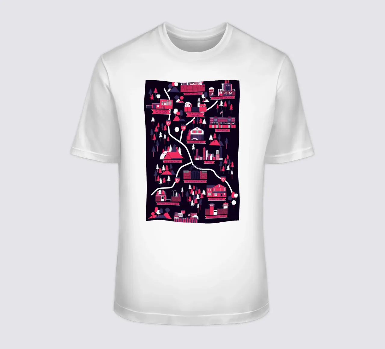 The Walking Dead map t-shirt da Róbert Farkas