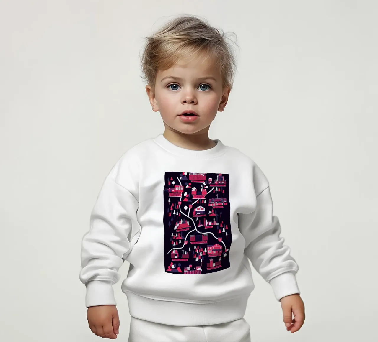 The Walking Dead map Baby Sweatshirt von Róbert Farkas