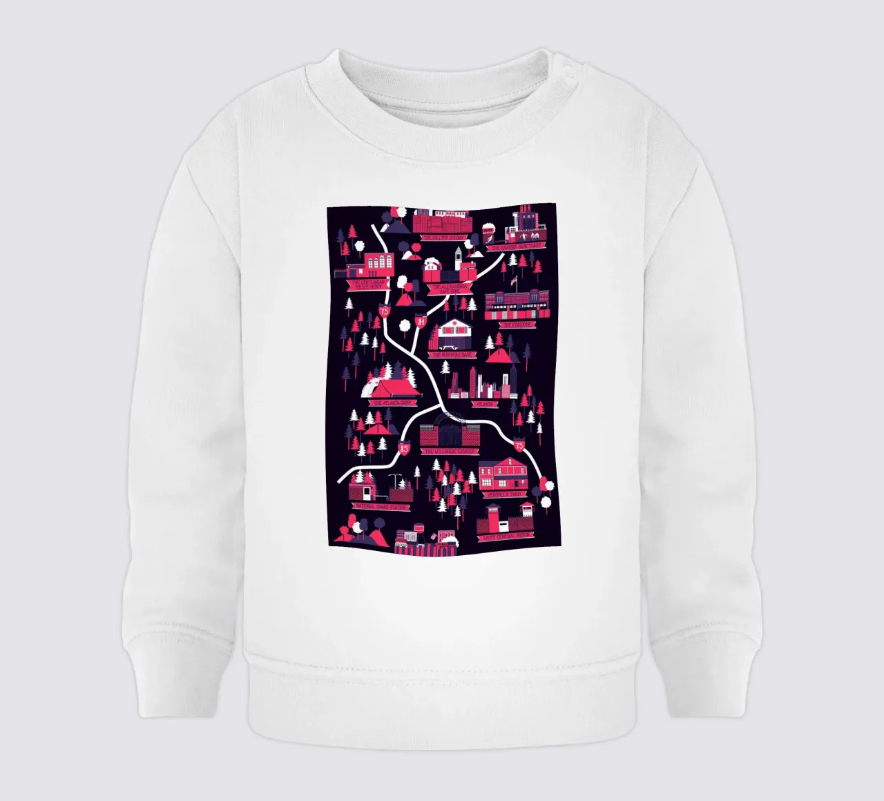 The Walking Dead map felpa neonato da Róbert Farkas