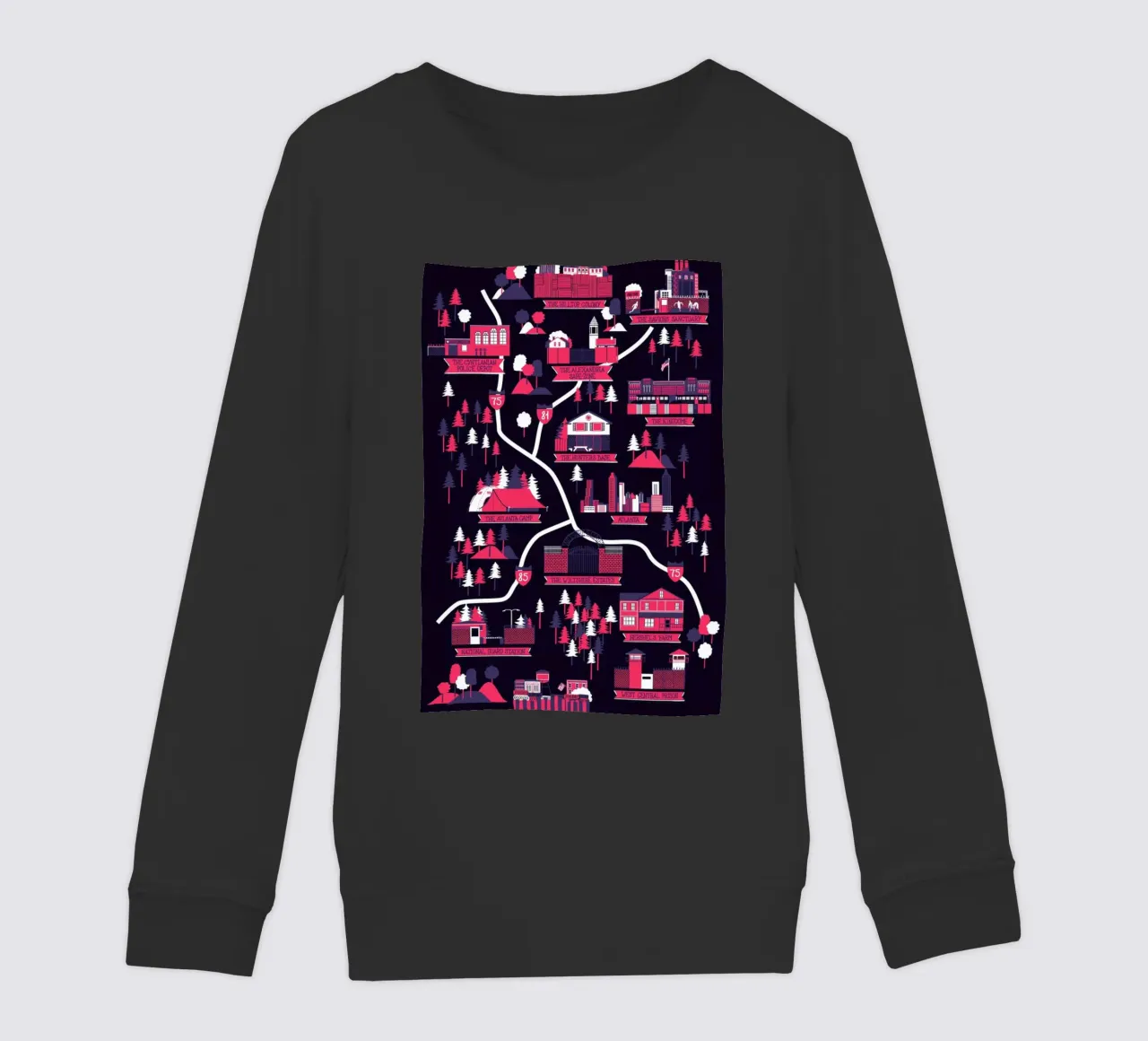 The Walking Dead map felpa bambino da Róbert Farkas