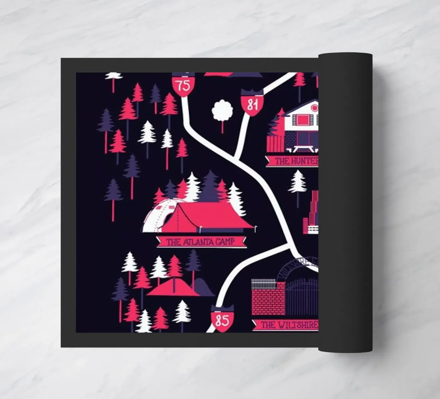 The Walking Dead map deurmat van Róbert Farkas