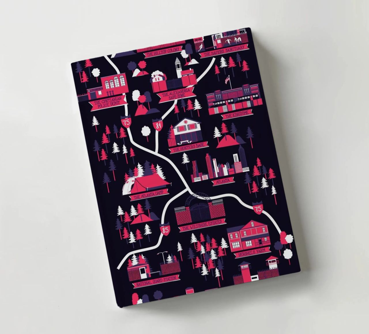 The Walking Dead map notebook by Róbert Farkas