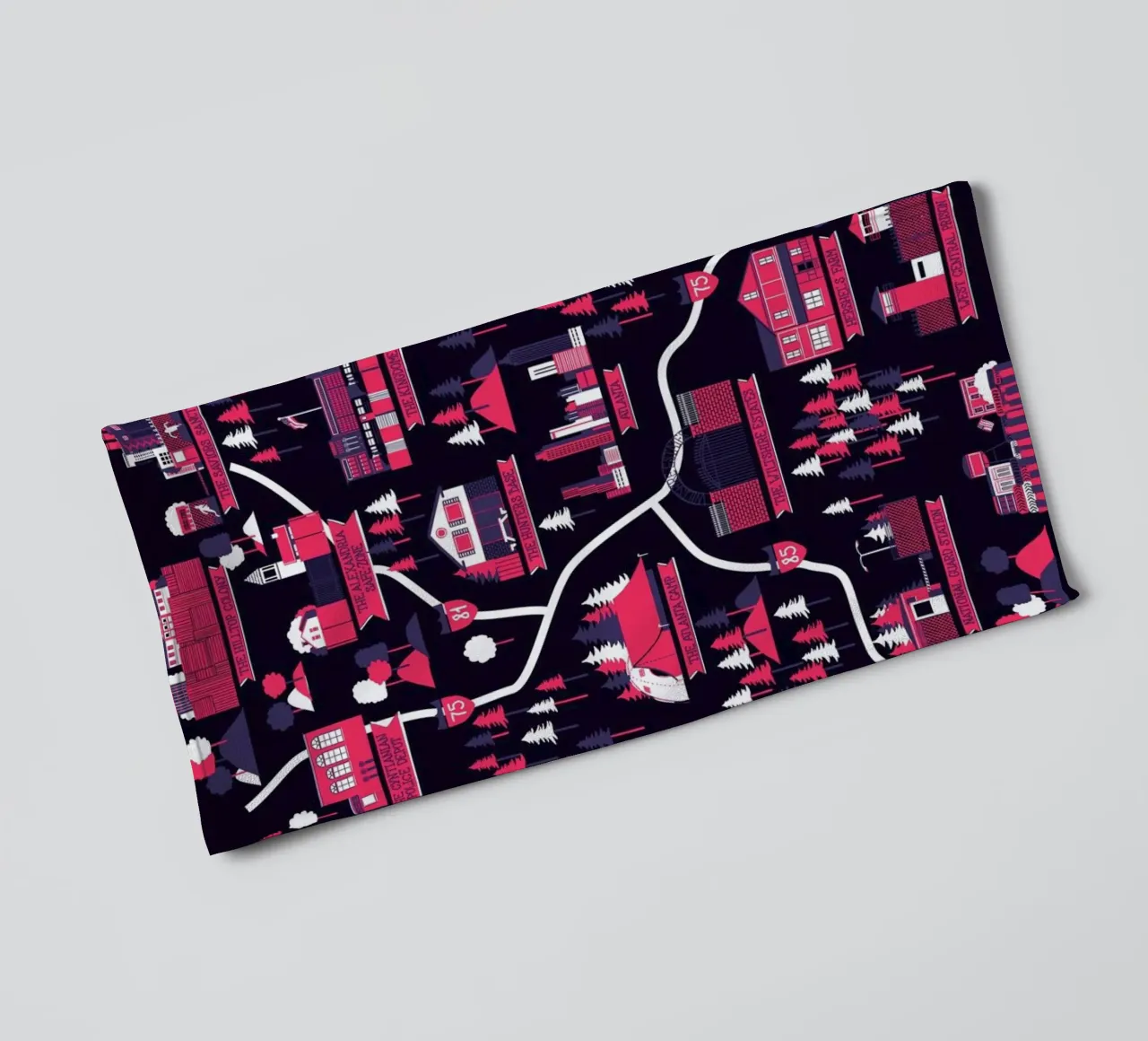 The Walking Dead map asciugamano da bagno da Róbert Farkas