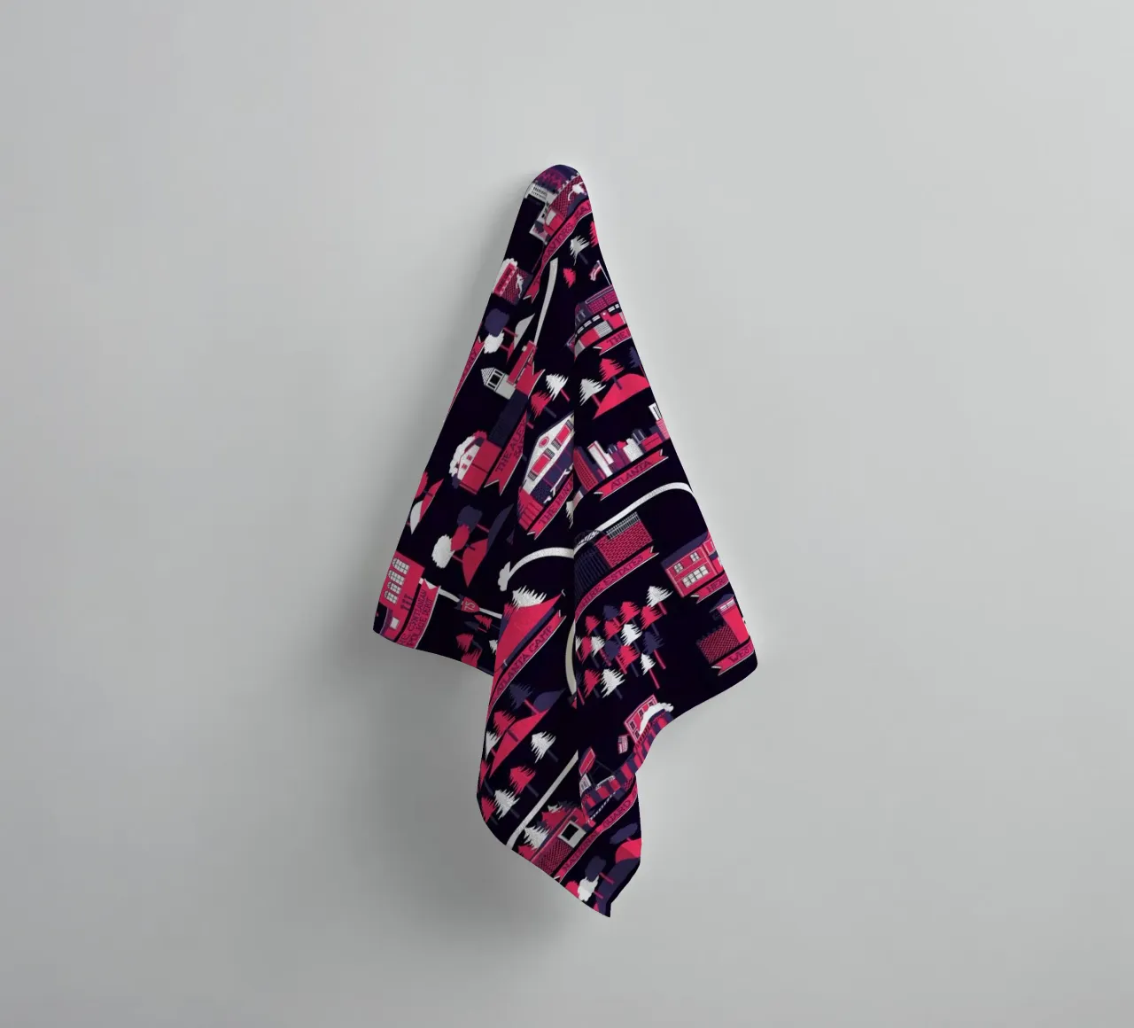 The Walking Dead map asciugamano da bagno da Róbert Farkas