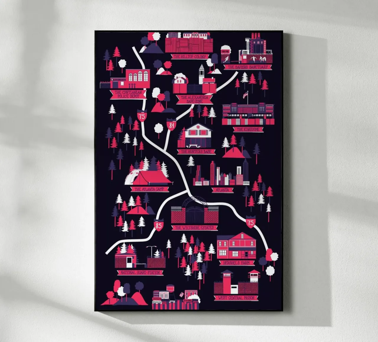 The Walking Dead map plexiglass da Róbert Farkas