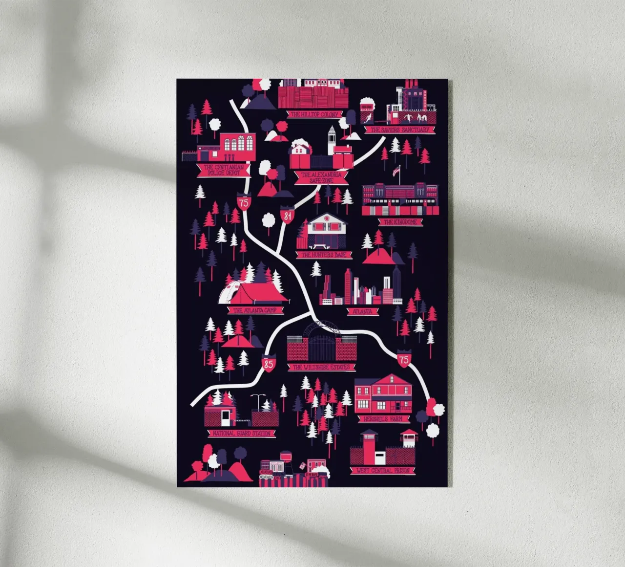 The Walking Dead map plexiglass da Róbert Farkas