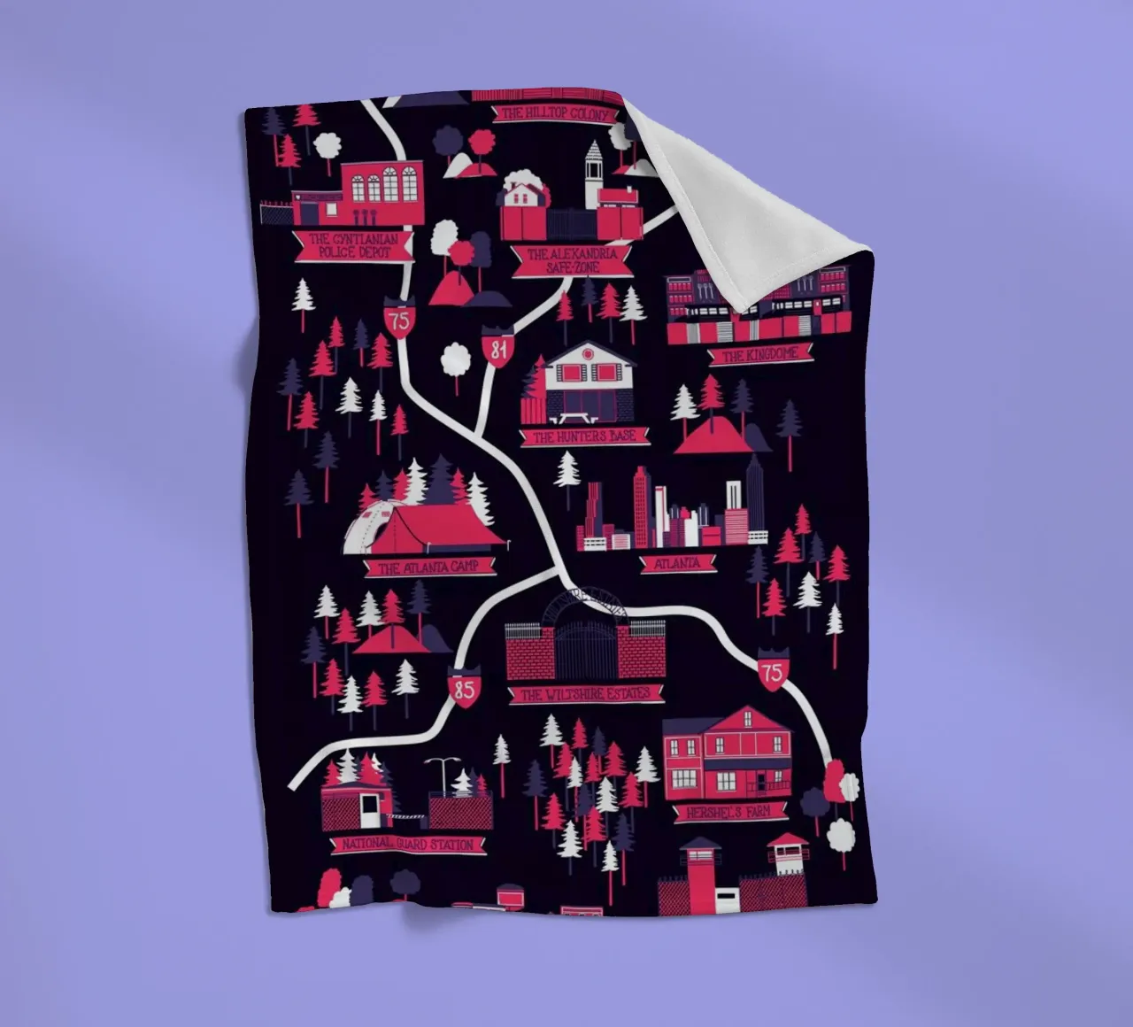 The Walking Dead map coperta in pile da Róbert Farkas