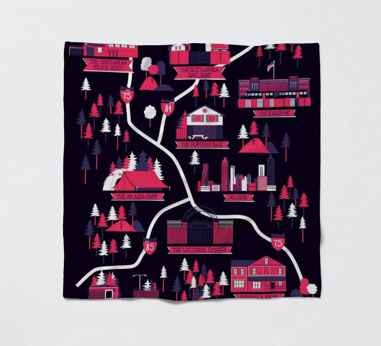 The Walking Dead map coperta in pile da Róbert Farkas