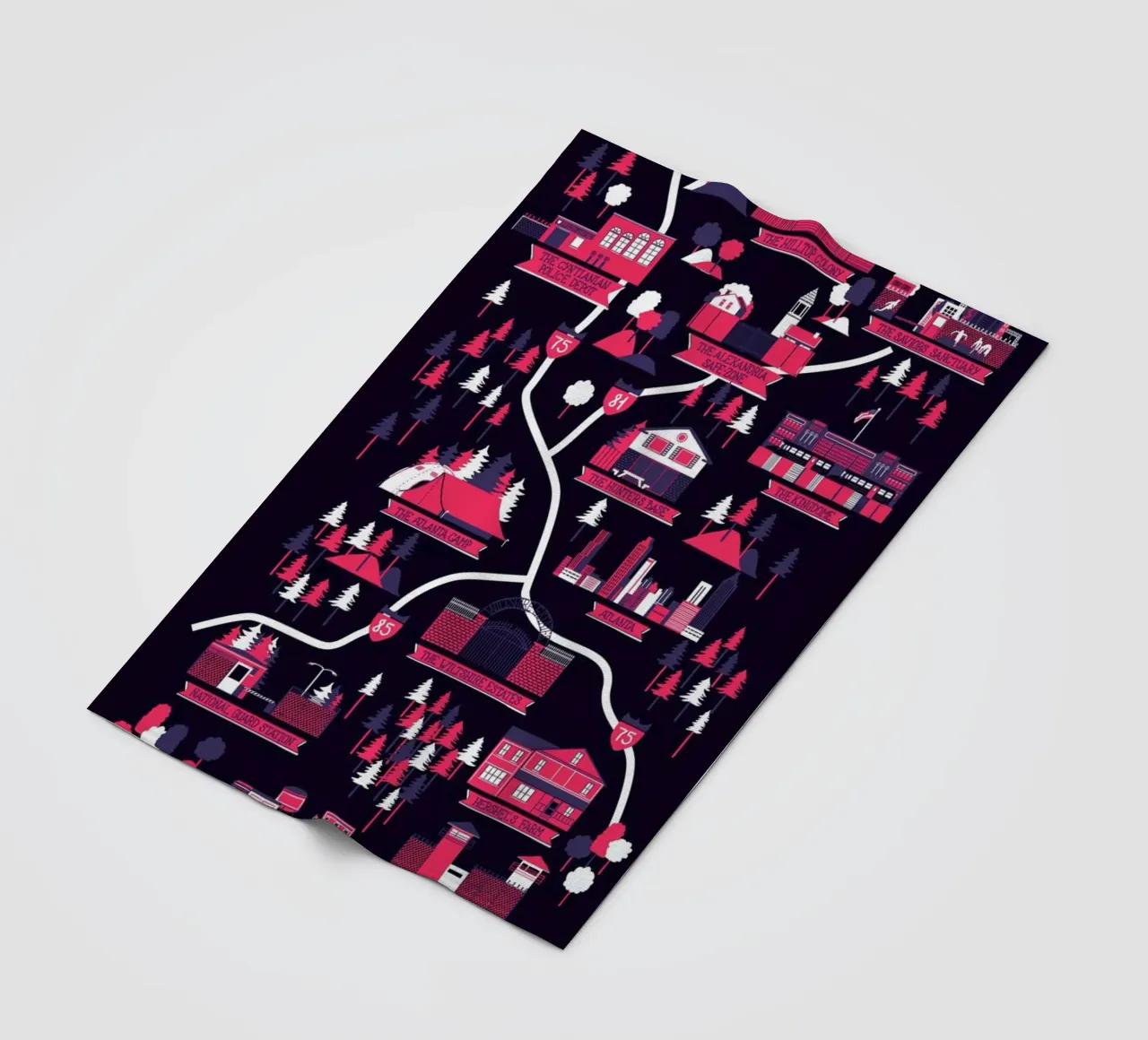 The Walking Dead map coperta in pile da Róbert Farkas