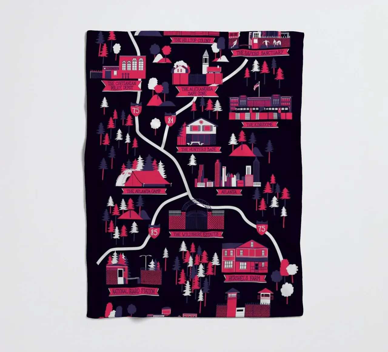 The Walking Dead map coperta in pile da Róbert Farkas