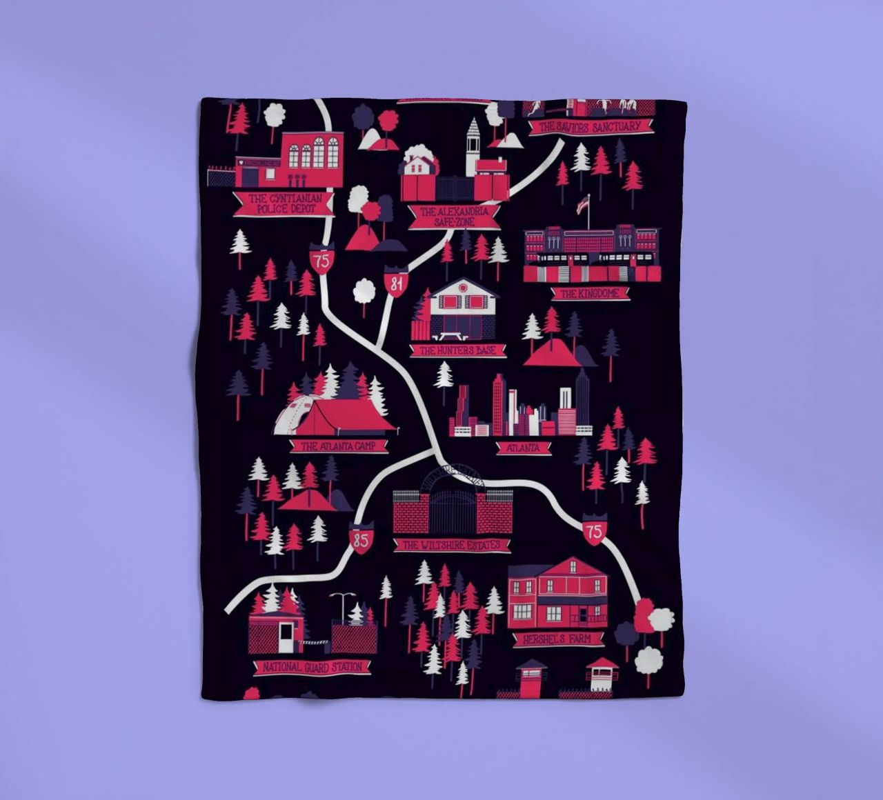 The Walking Dead map coperta in pile da Róbert Farkas