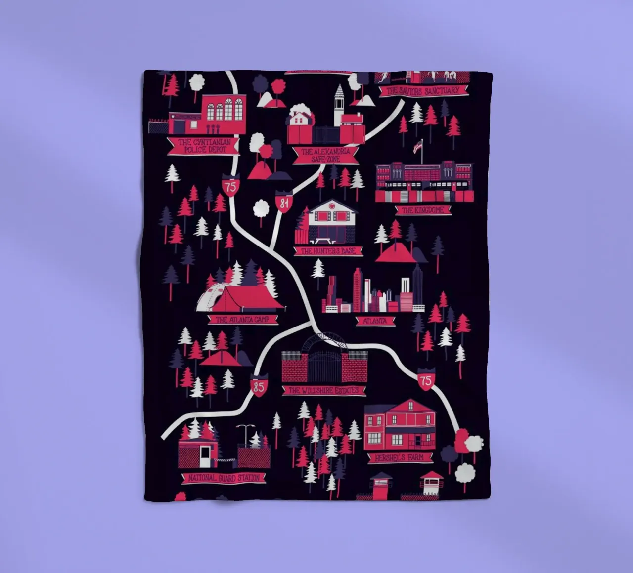 The Walking Dead map coperta in pile da Róbert Farkas