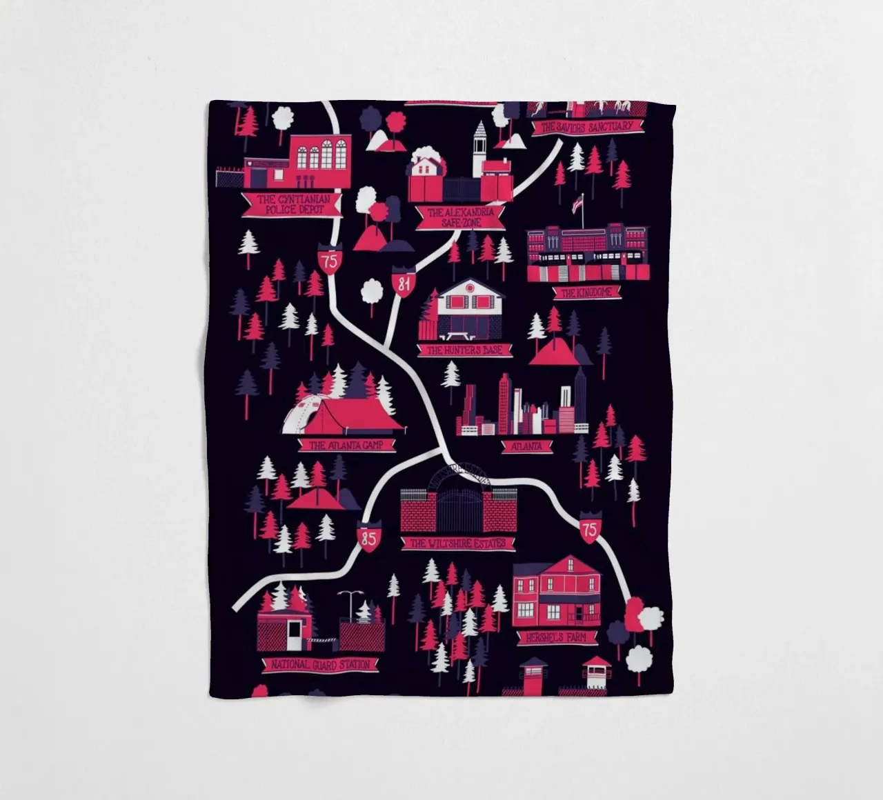 The Walking Dead map coperta in pile da Róbert Farkas