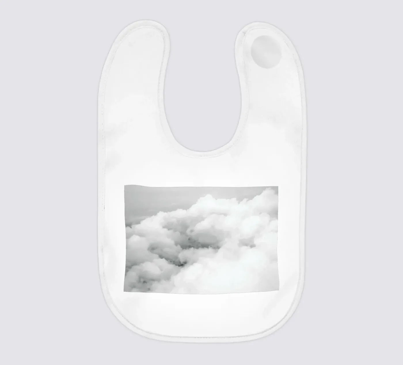 Above the Clouds baby bib by Chris Abatzis