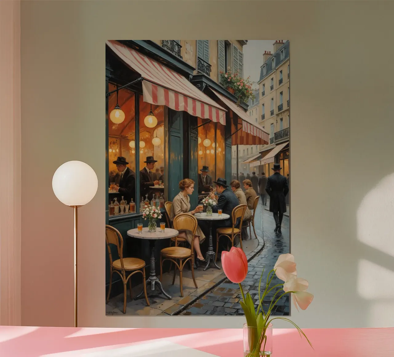Timeless Parisian Café Ambiance poster by AlbertKlee