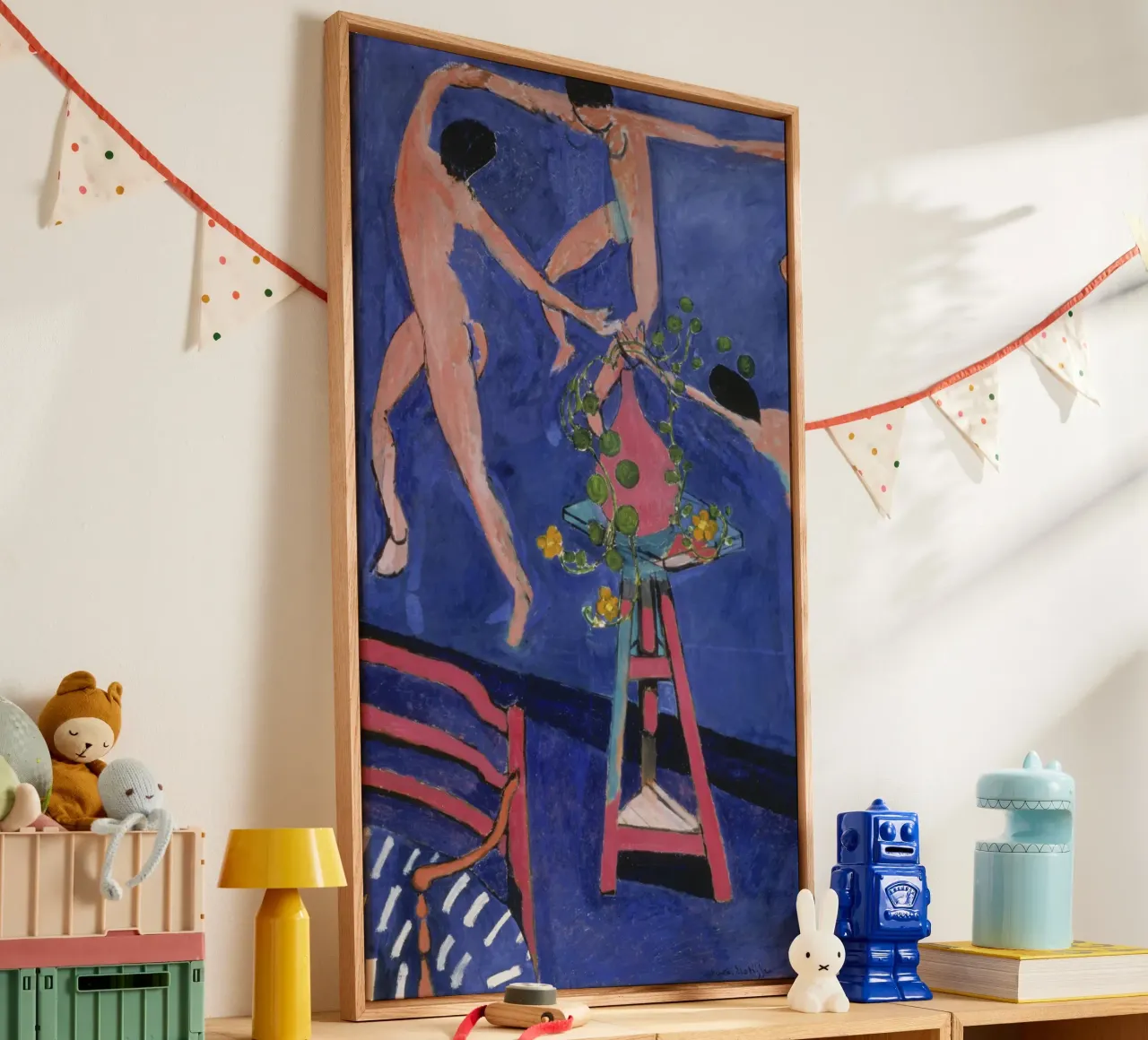 Henri Matisse - De dans canvas met Baklijst van ARTOTHEK