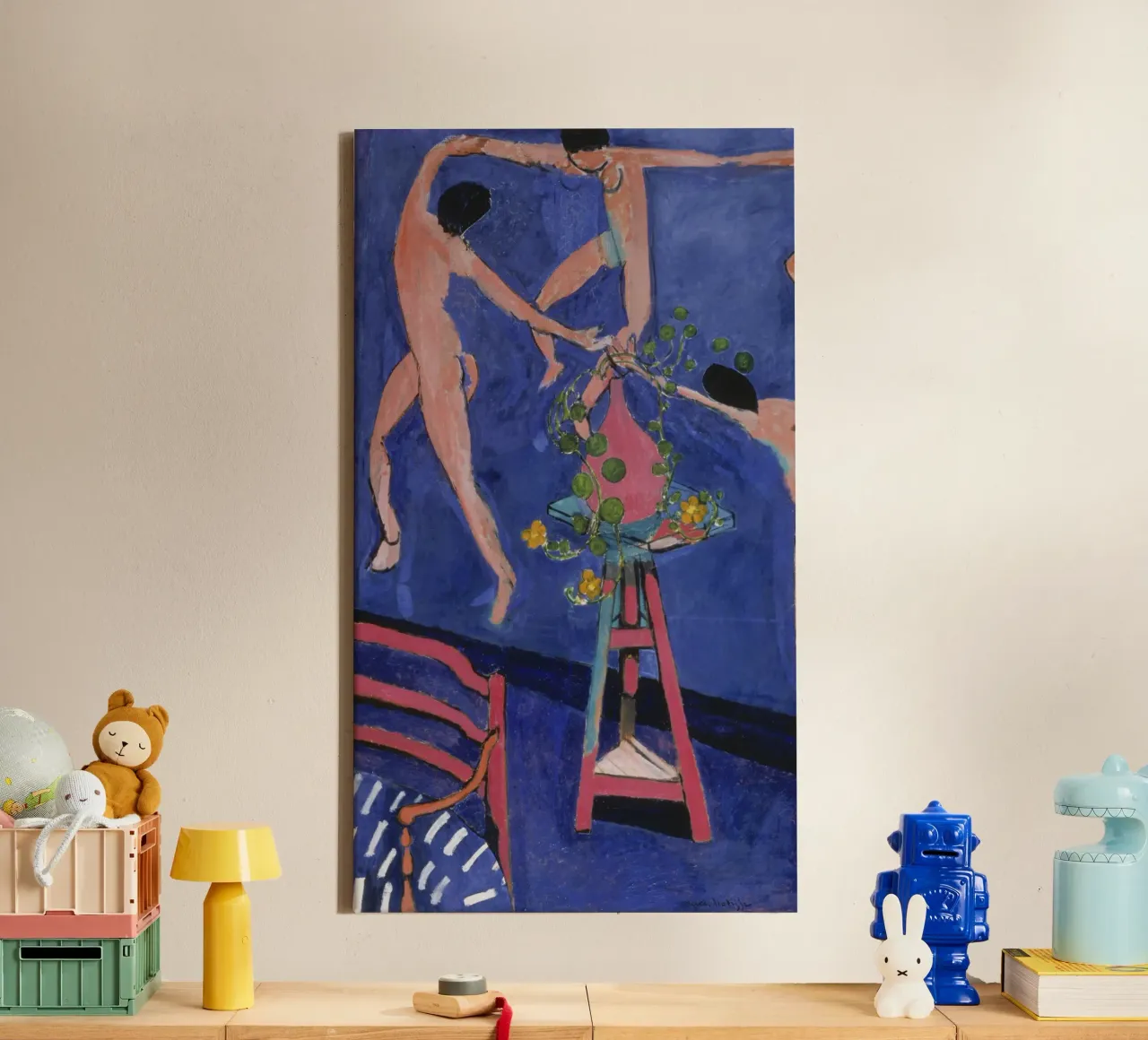 Henri Matisse - De dans canvas met Baklijst van ARTOTHEK