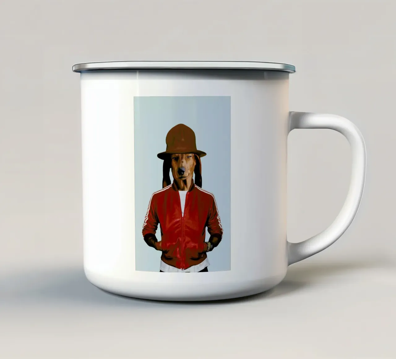 Mr Williams taza de esmalte de Mrs. Pepper's Designs