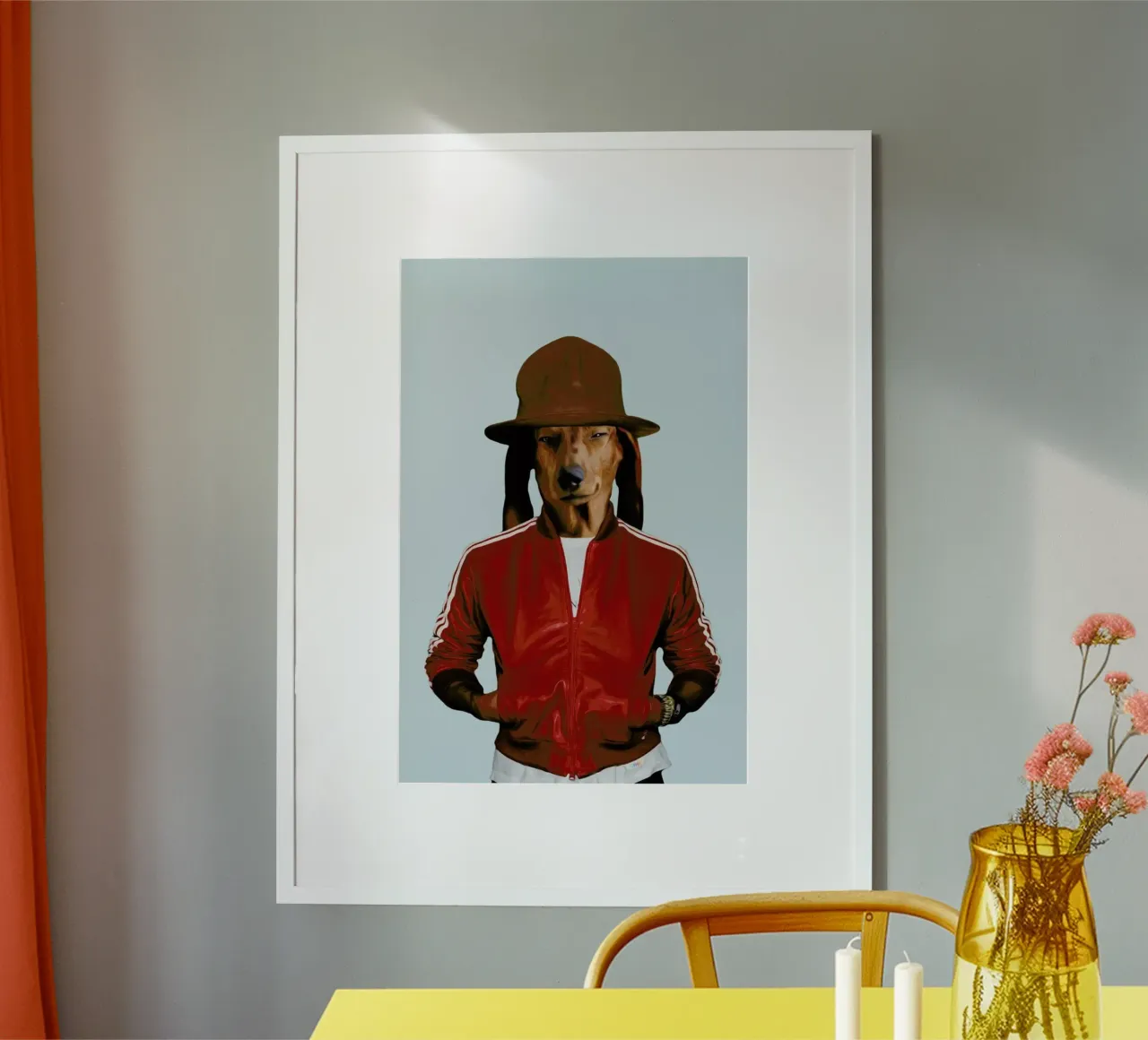 Mr Williams poster con telaio in plastica da Mrs. Pepper's Designs