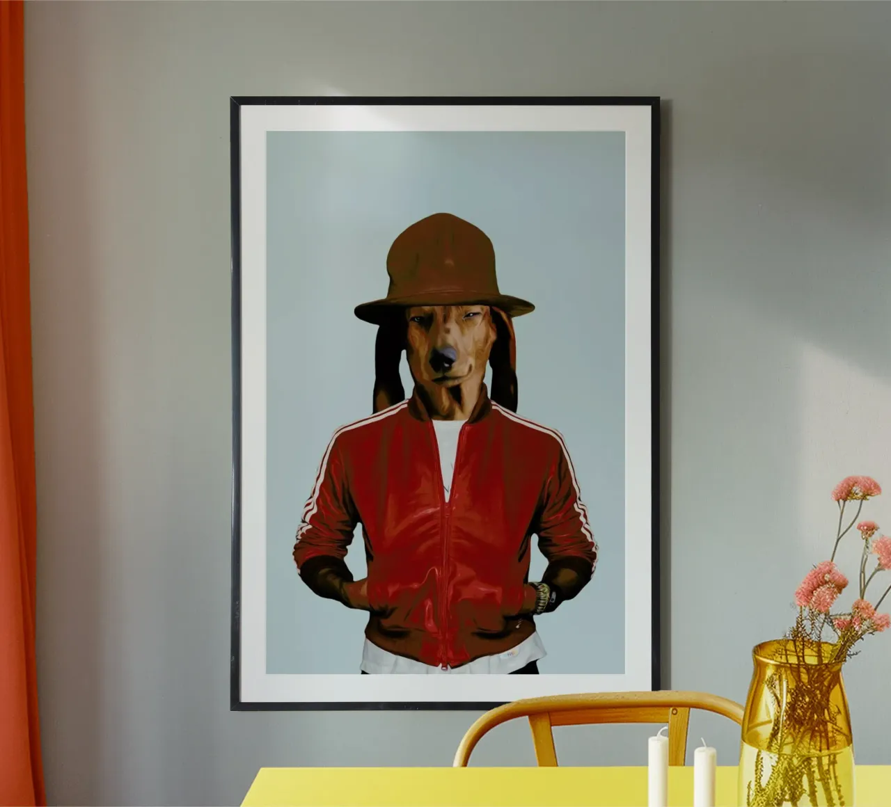 Mr Williams poster con telaio in plastica da Mrs. Pepper's Designs