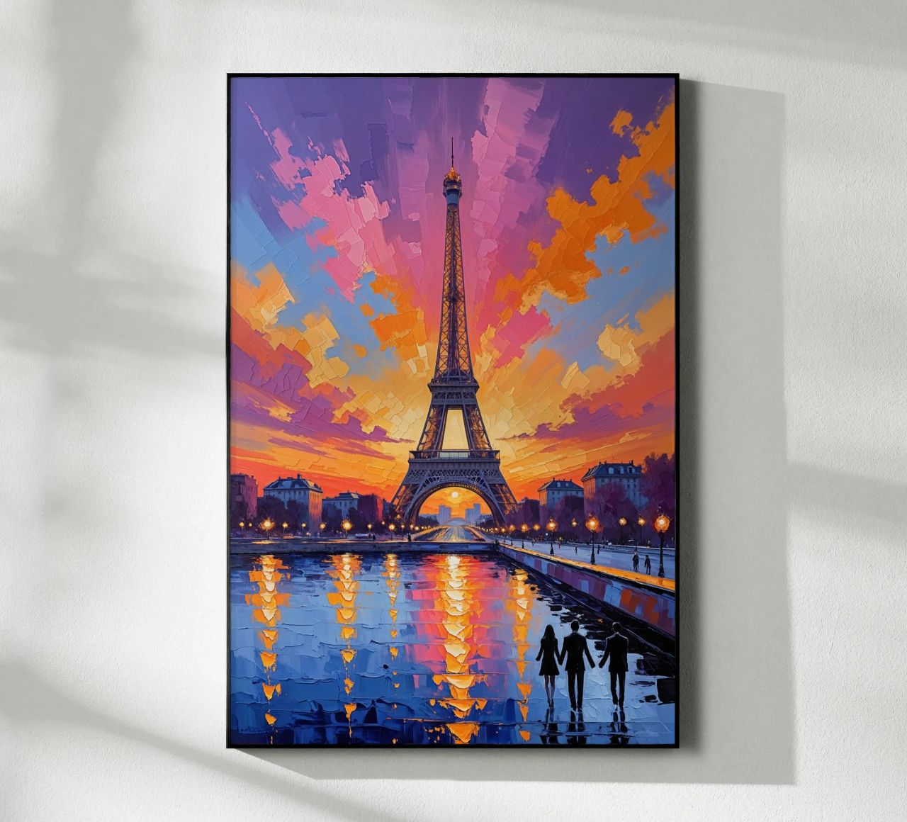 Romantic Twilight at the Eiffel Tower plexiglass da AlbertKlee