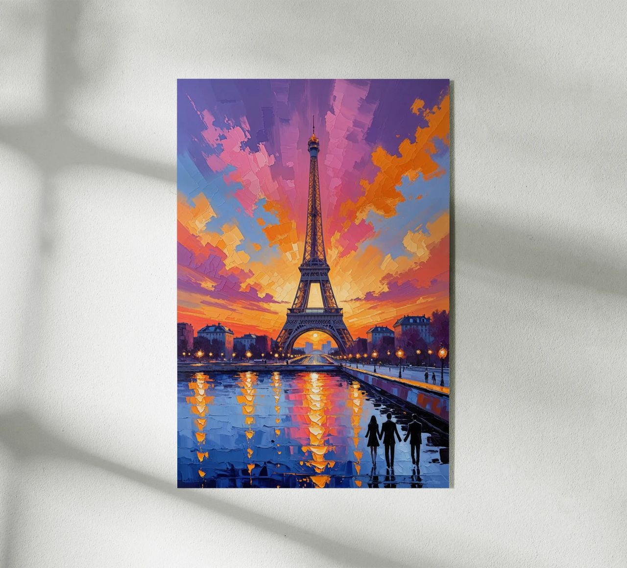 Romantic Twilight at the Eiffel Tower plexiglass da AlbertKlee