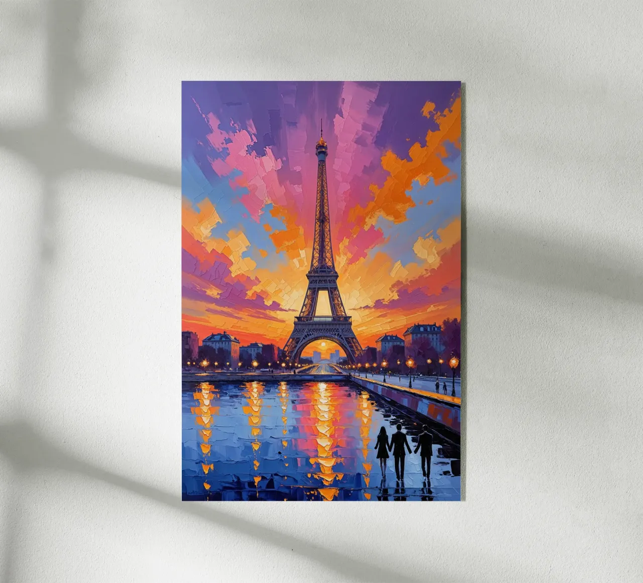 Romantic Twilight at the Eiffel Tower plexiglas de AlbertKlee