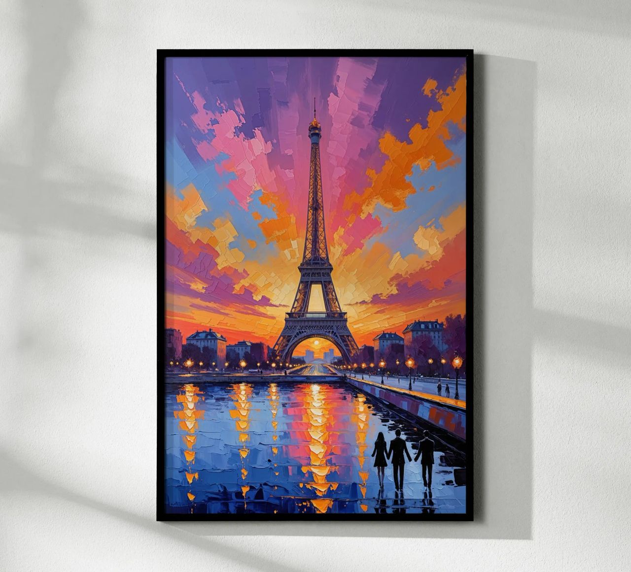 Romantic Twilight at the Eiffel Tower poster da AlbertKlee