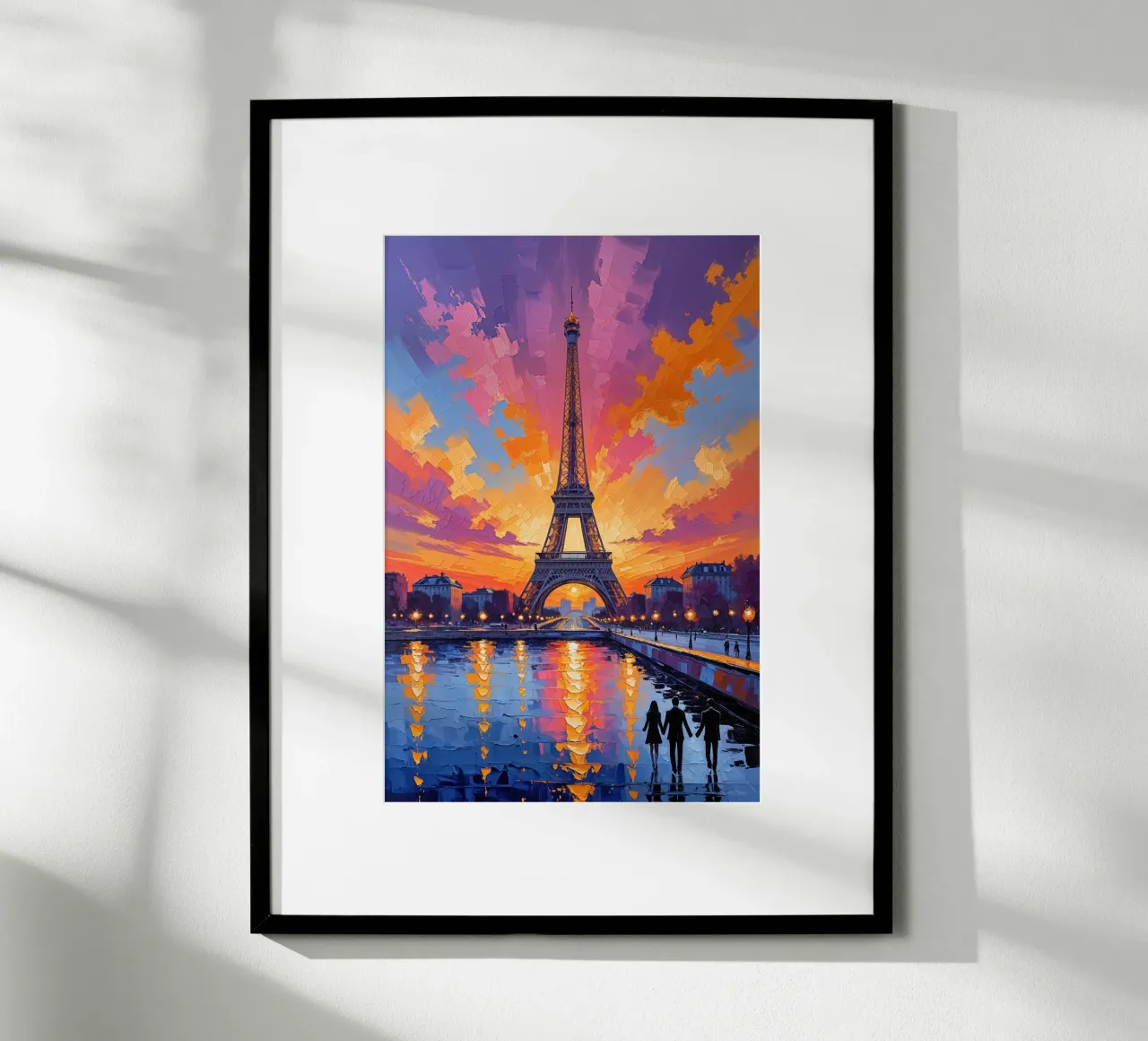 Romantic Twilight at the Eiffel Tower hahnemühle de AlbertKlee