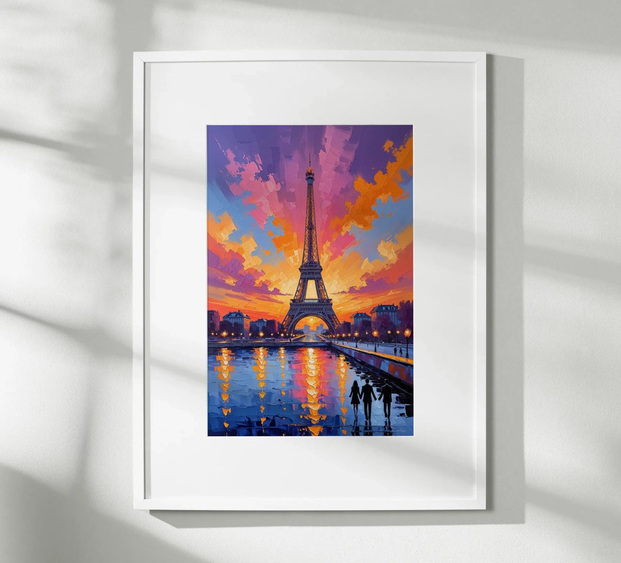Romantic Twilight at the Eiffel Tower poster da AlbertKlee