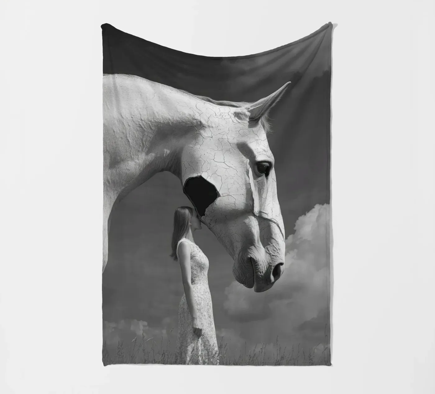 Broken Fleecedecke von Art Unleashed