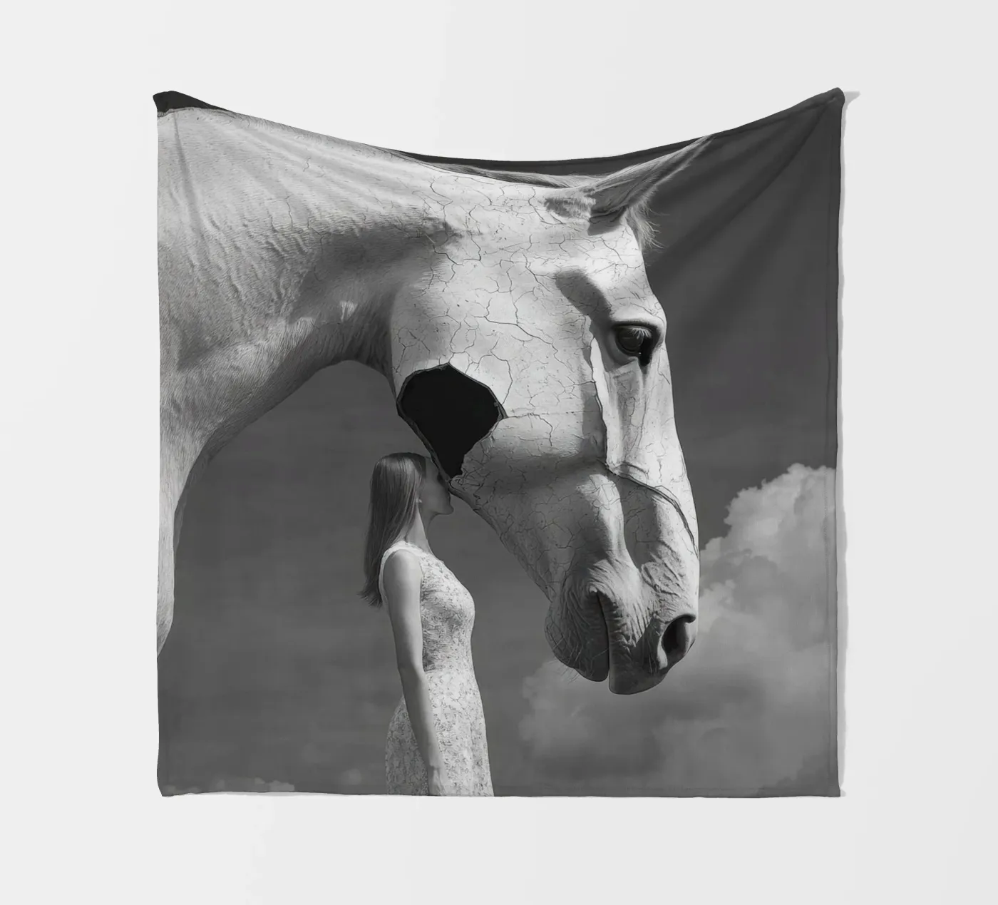 Broken Fleecedecke von Art Unleashed