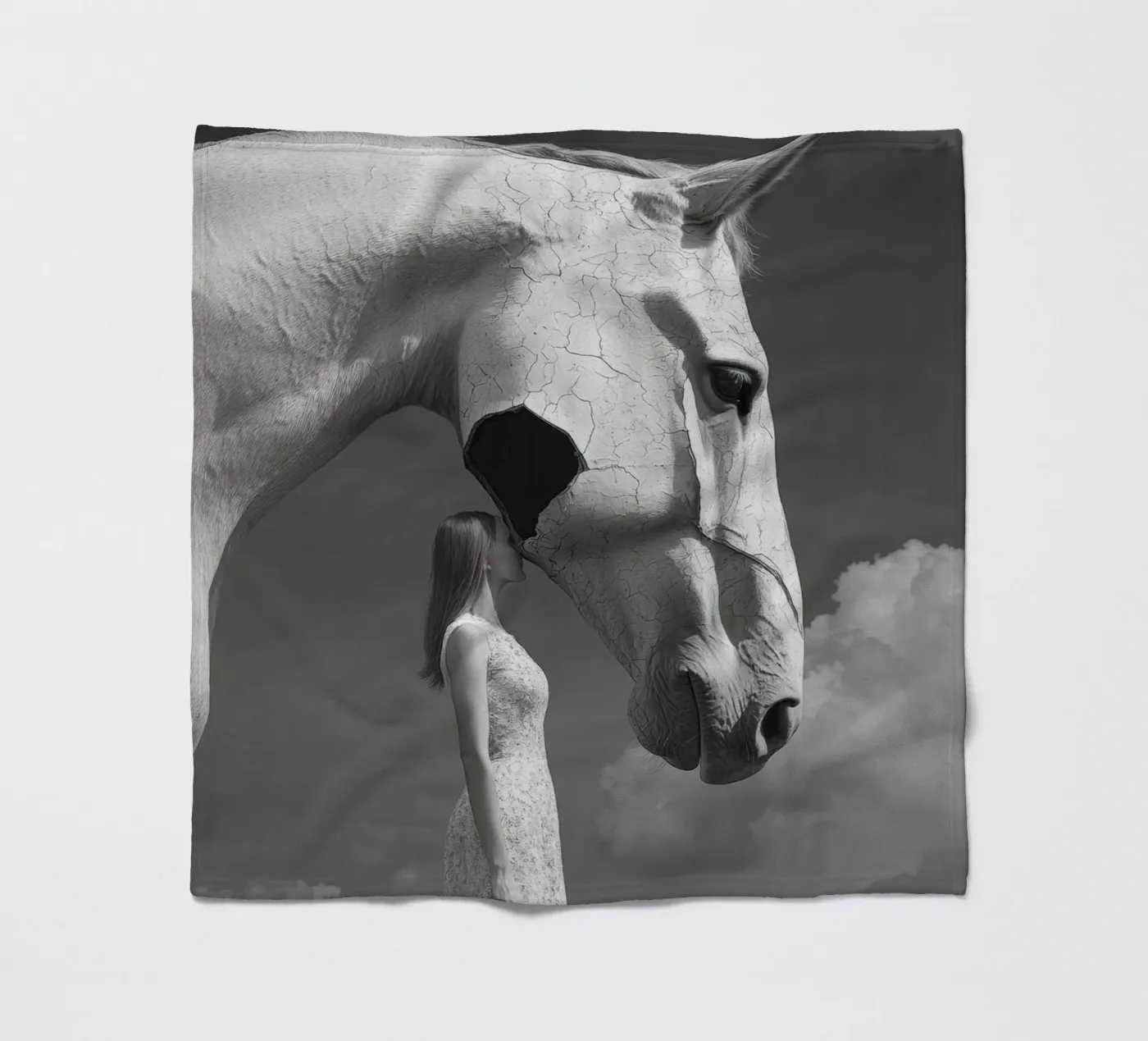 Broken Fleecedecke von Art Unleashed