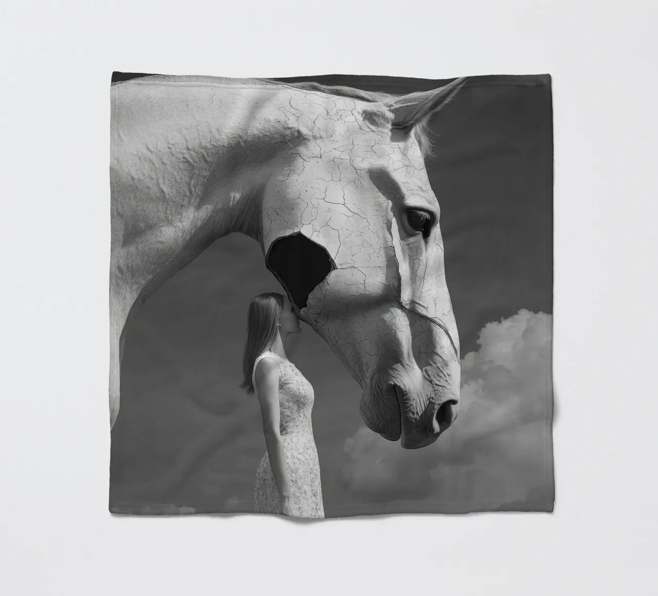 Broken Fleecedecke von Art Unleashed