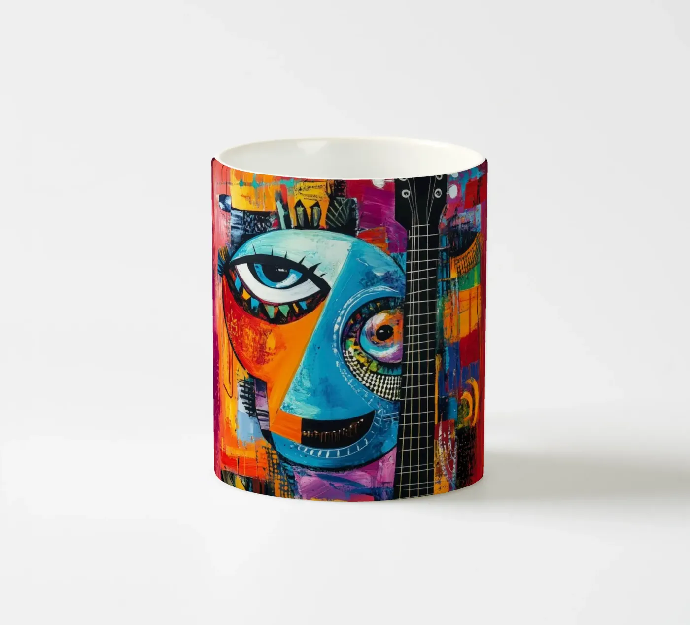 Jazzed ceramic mug by Art Unleashed