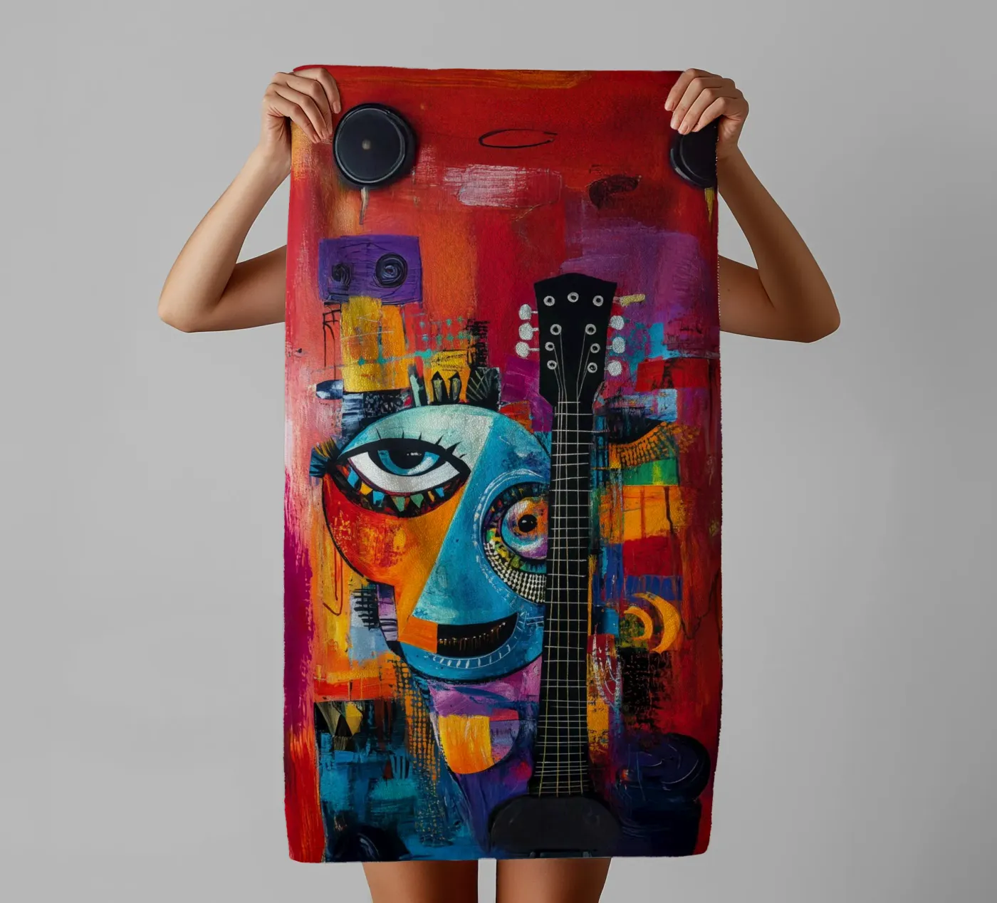 Jazzed towel by Art Unleashed