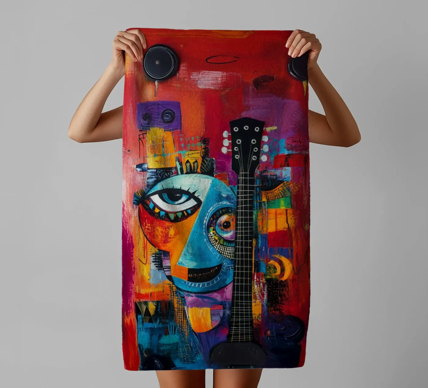 Jazzed badhanddoek van Art Unleashed