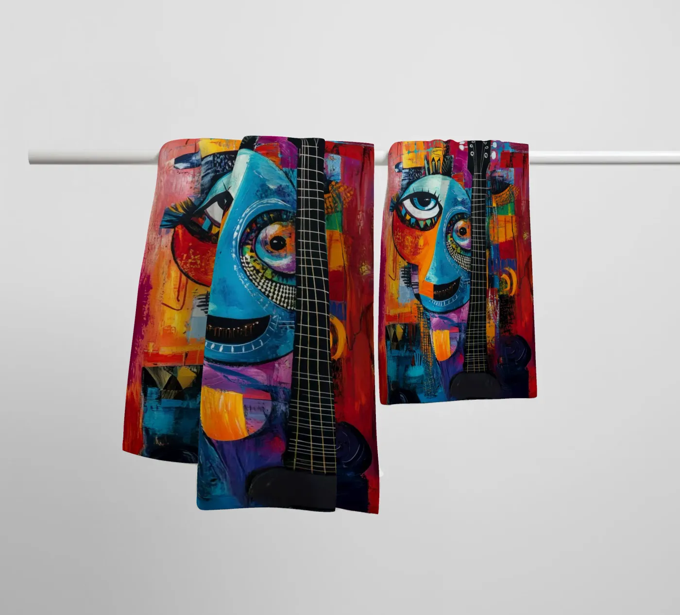 Jazzed towel by Art Unleashed