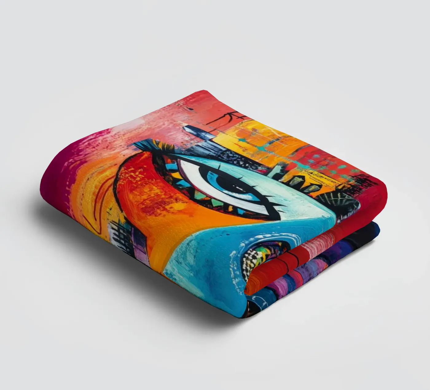 Jazzed towel by Art Unleashed