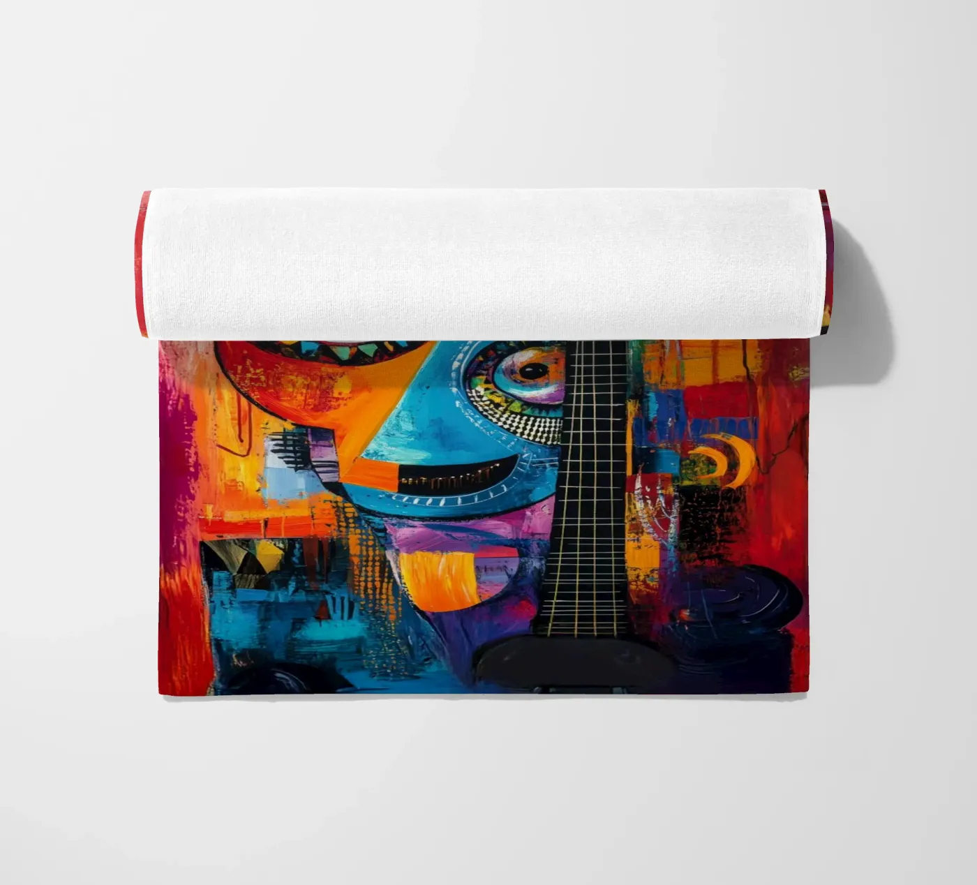 Jazzed beach towel by Art Unleashed