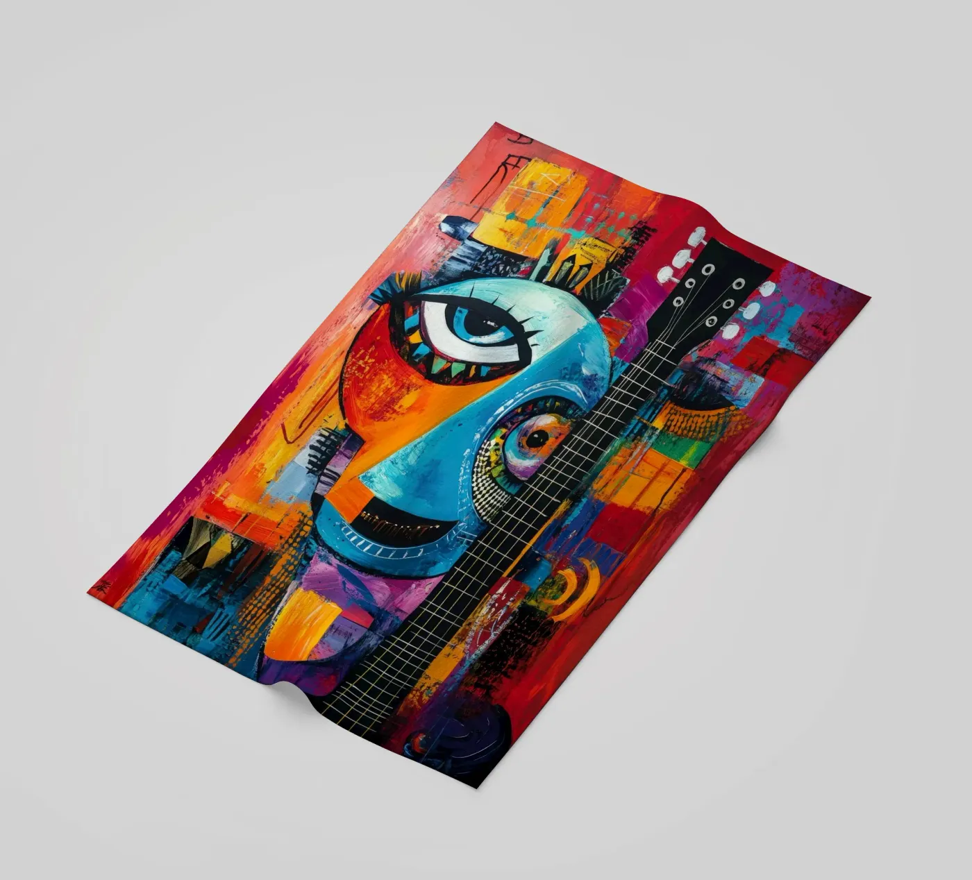 Jazzed beach towel by Art Unleashed