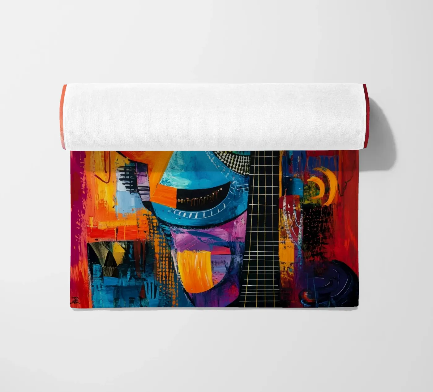 Jazzed beach towel by Art Unleashed