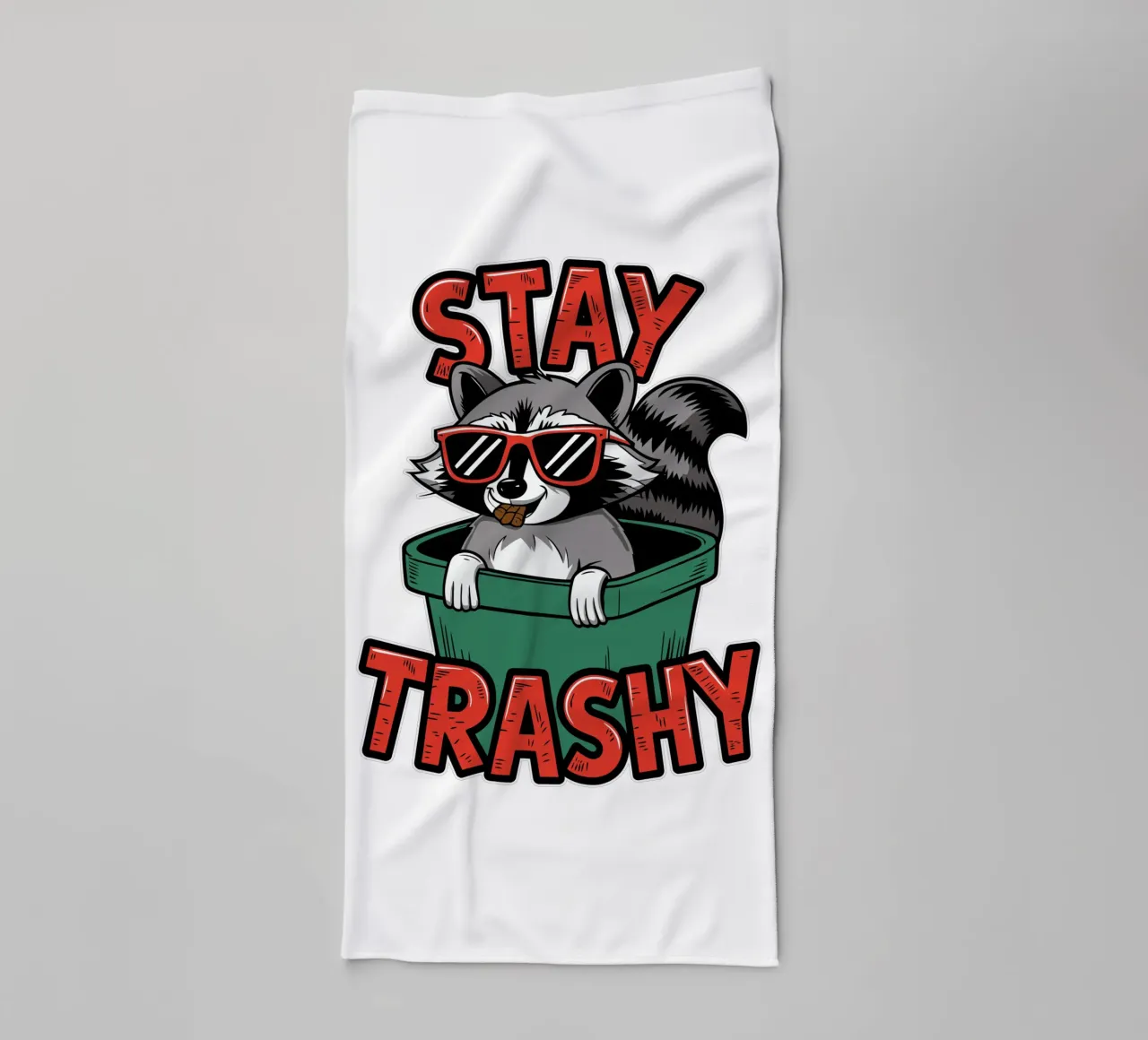 Stay Trashy asciugamano da bagno da edsonramosart