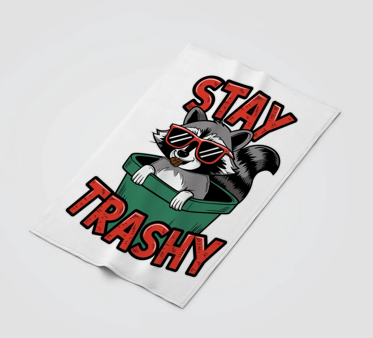 Stay Trashy coperta in pile da edsonramosart